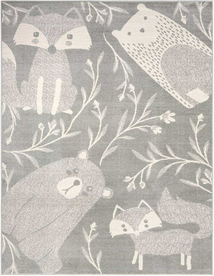 Detail image of 7' 10 x 10' Animals Whimsy Kids Rug