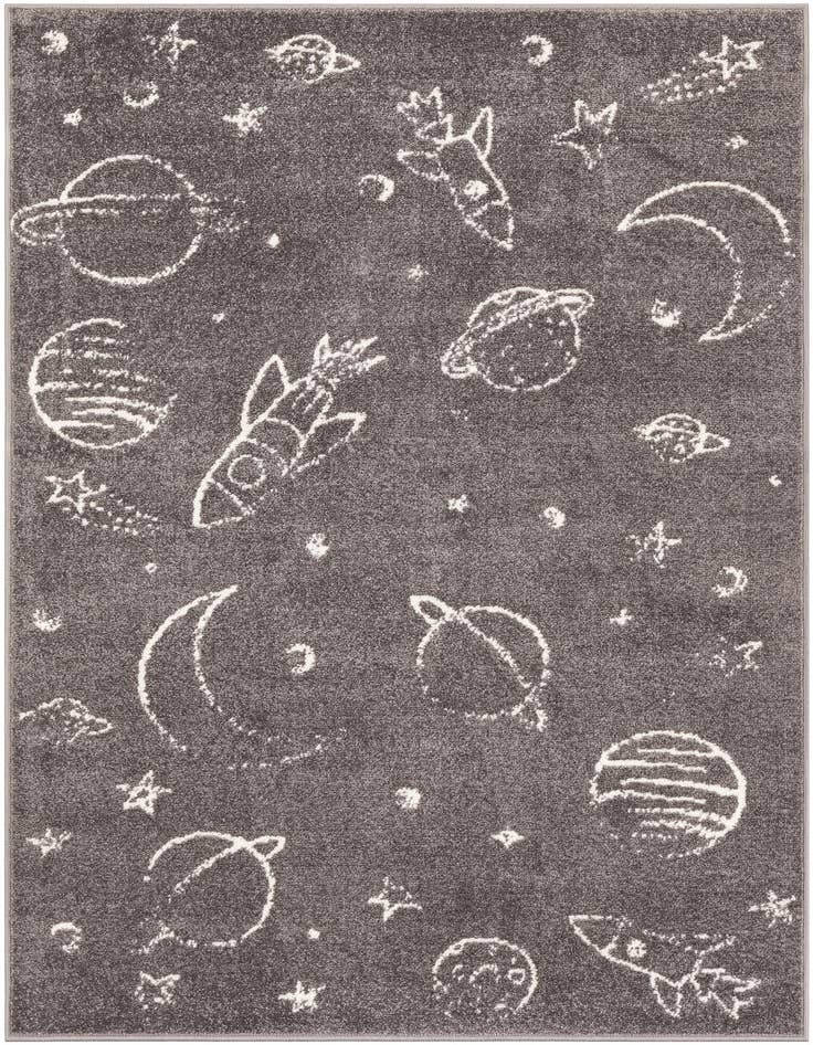 Detail image of 3' 11 x 5' 11 Planets Whimsy Kids Rug