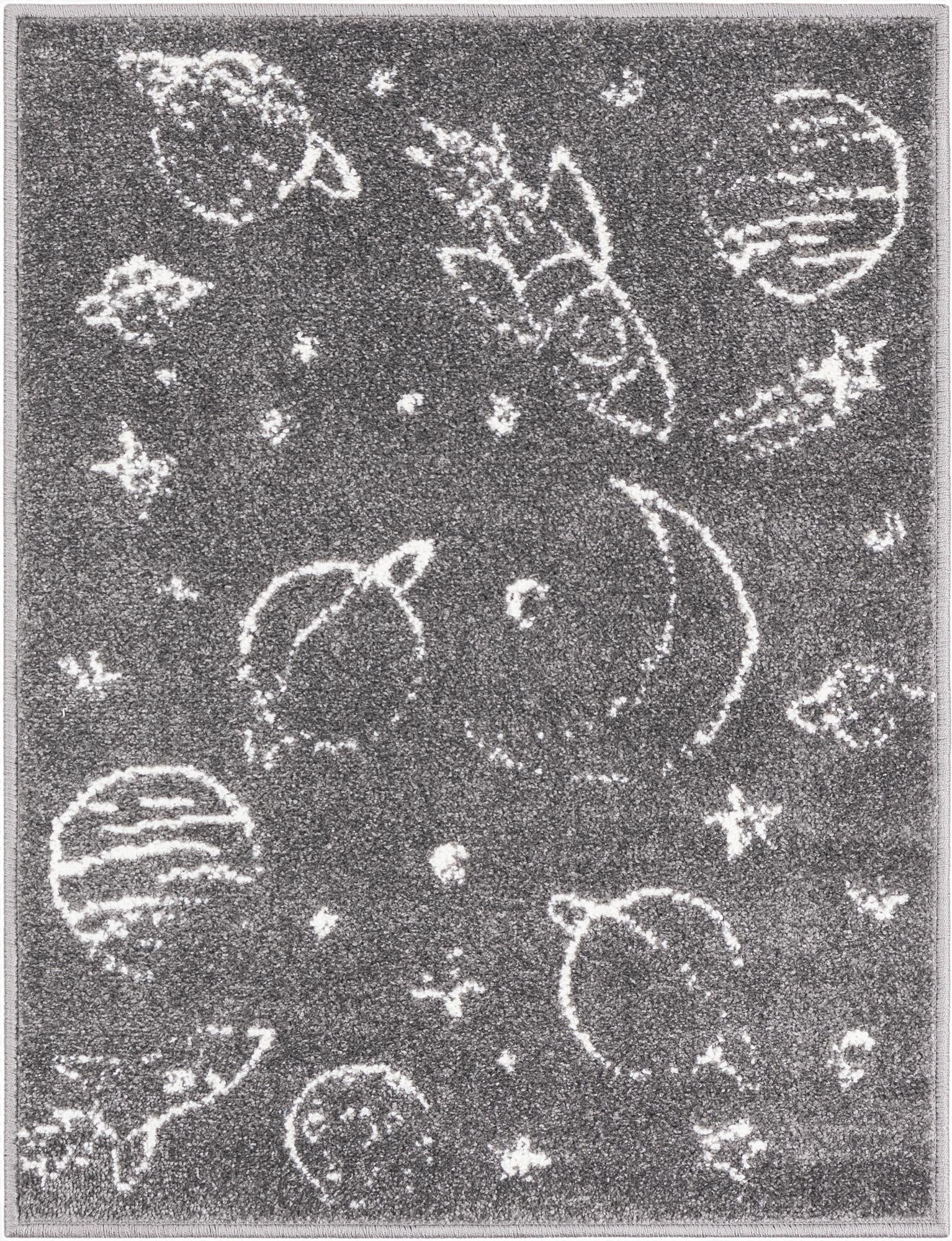 2' 2 x 2' 11 Planets Whimsy Kids Rug