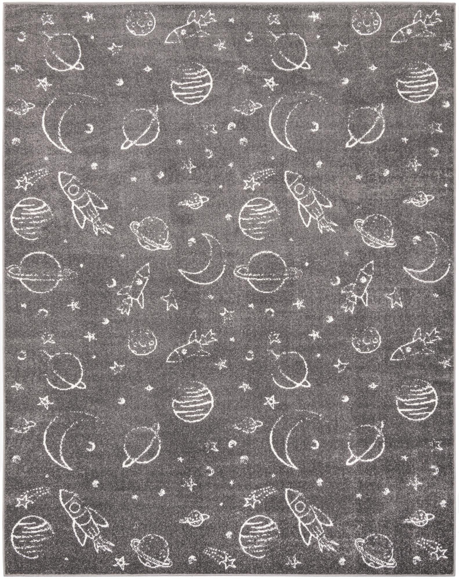 Primary image 7' 10 x 10' Planets Whimsy Kids Rug