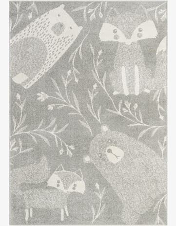 Gray Whimsy Kids Rug