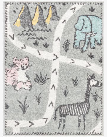 2' 2 x 3' Animals Whimsy Kids Rug