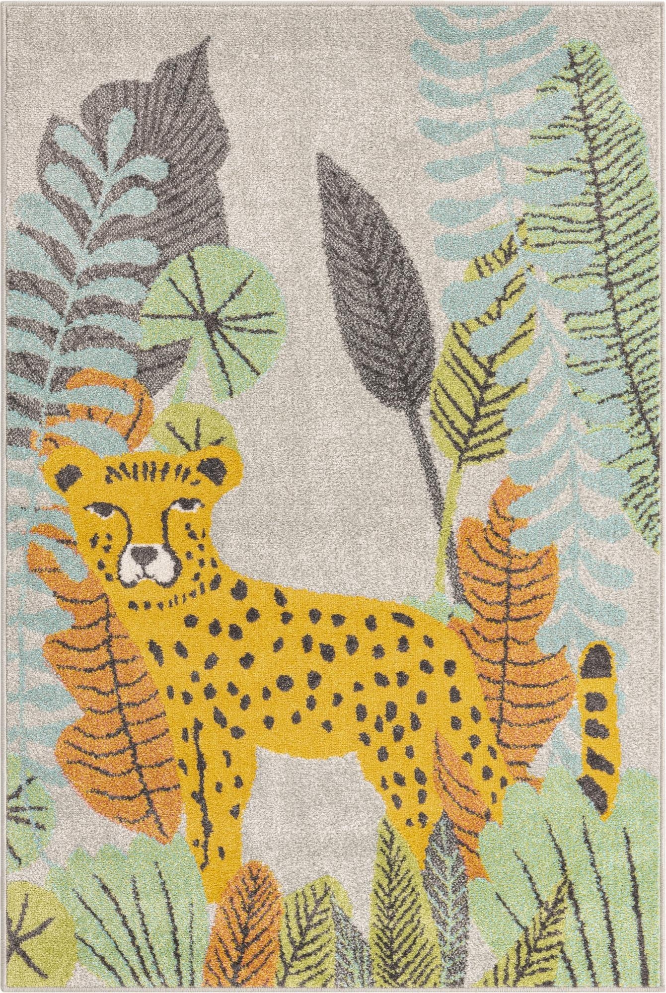 4' x 6' Leopard Whimsy Kids Rug