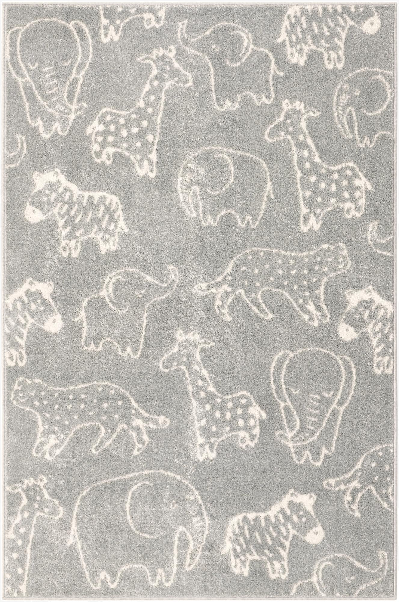 4' x 6' Animals Whimsy Kids Rug