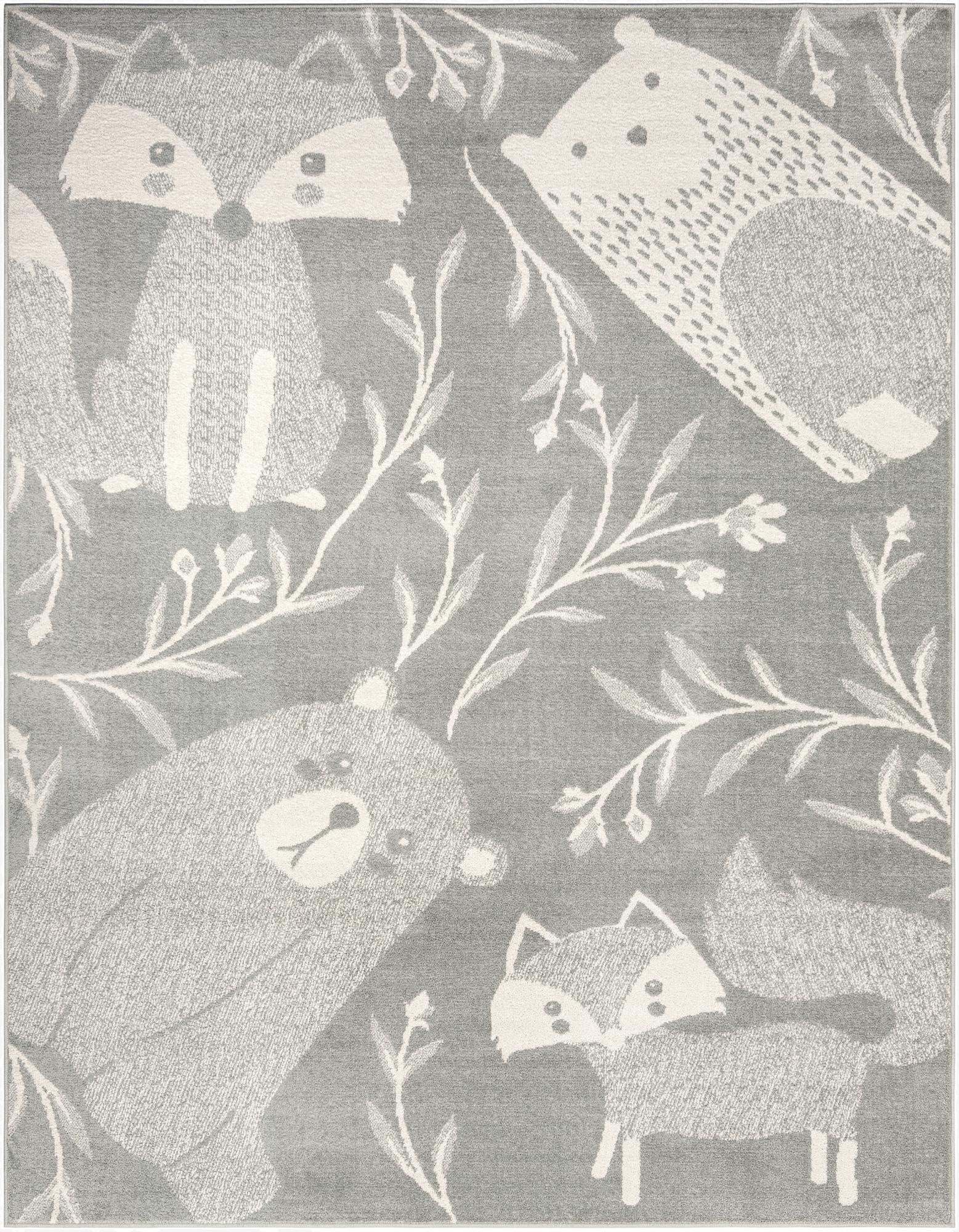 Primary image 7' 10 x 10' Animals Whimsy Kids Rug