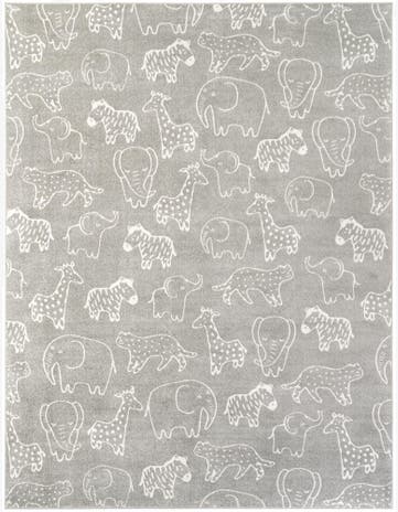 Gray Whimsy Kids Rug