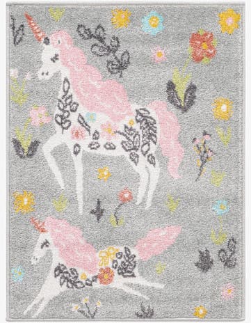 2' 2 x 3' Unicorns Whimsy Kids Rug