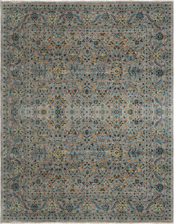 Detail image of 7' 10 x 9' 11 Hand Knotted Ziegler Rug