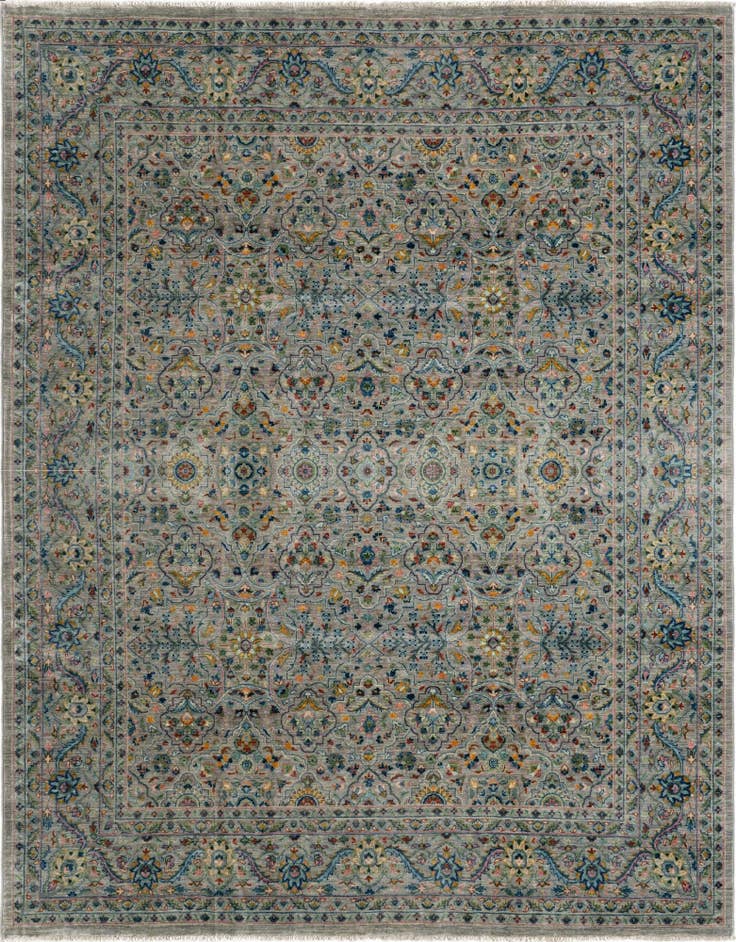 Detail image of 7' 10 x 9' 11 Hand Knotted Ziegler Rug