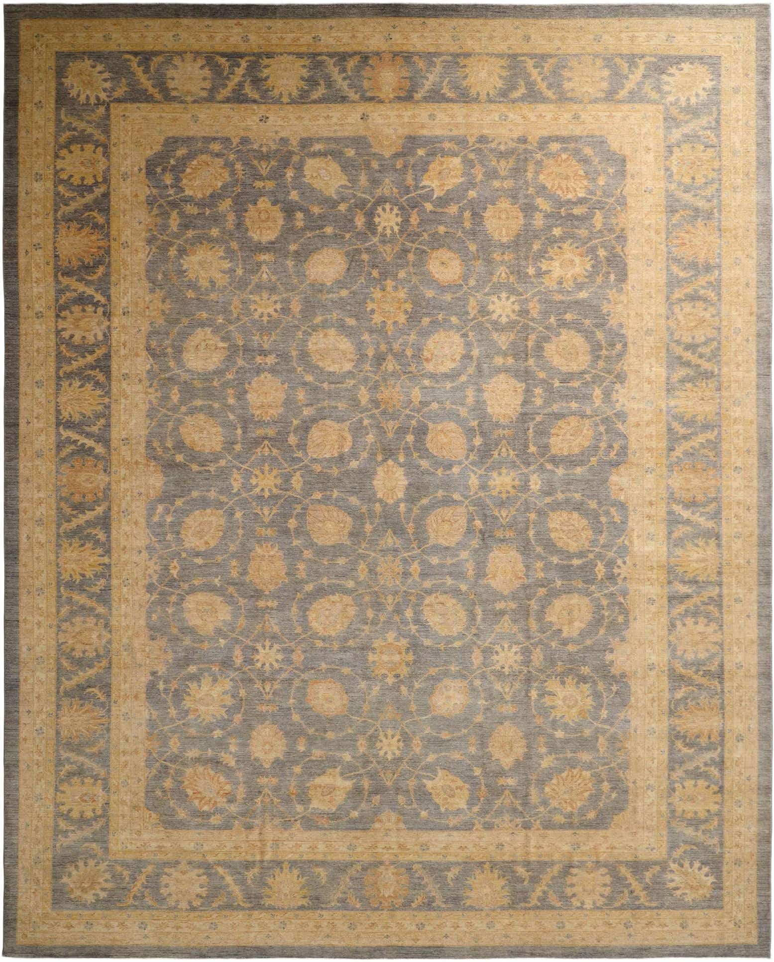 13' 7 x 16' 6 Hand Knotted Ziegler Oriental Rug