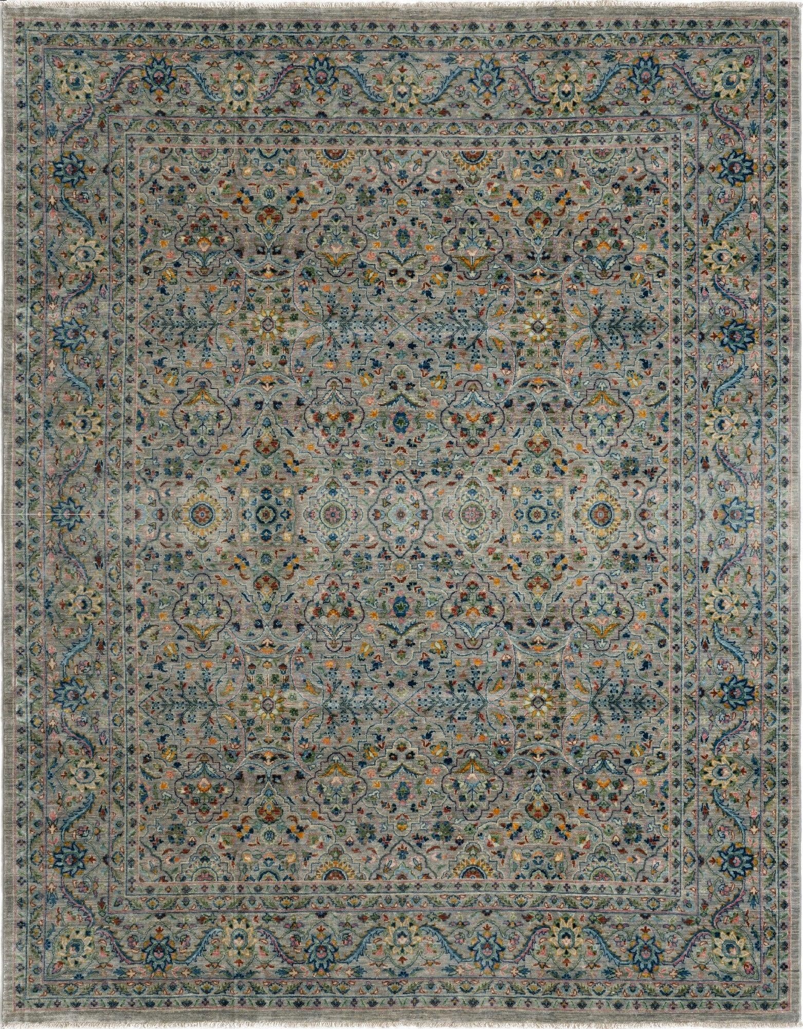 7' 10 x 9' 11  Hand Knotted Ziegler Rug