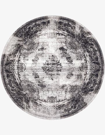 Gray Aarhus Round Rug