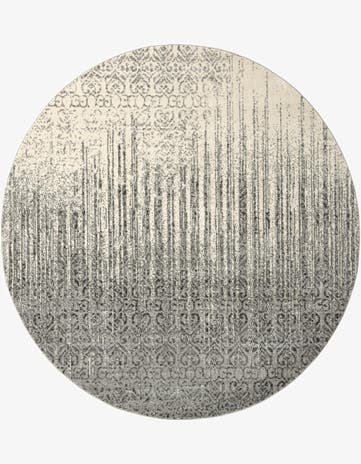 Gray Angelica Round Rug