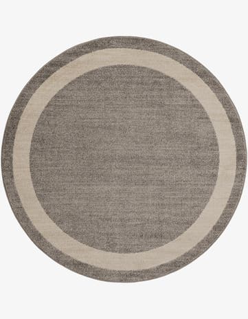 Gray Angelica Round Rug
