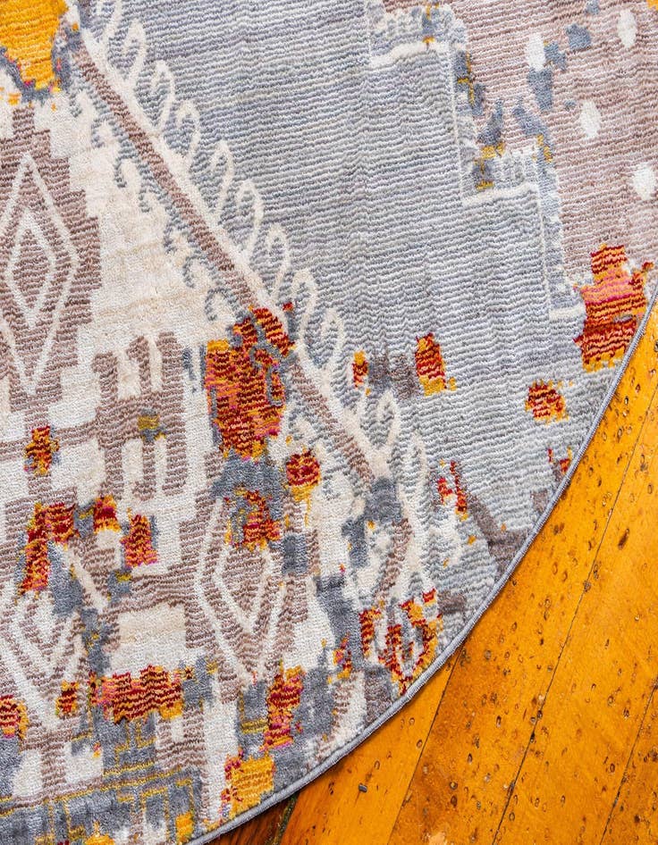 Detail image of 6' x 6' Aqua Round Rug