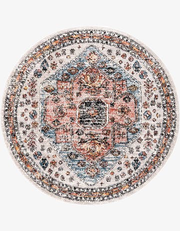 Gray Aramis Round Rug