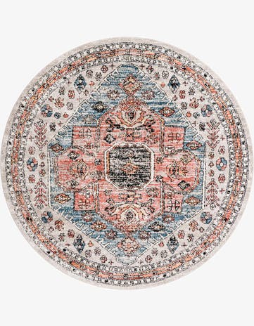 Gray Aramis Round Rug
