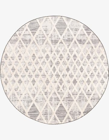 Gray Arlo Round Rug