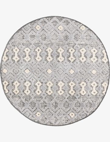 Gray Arlo Round Rug