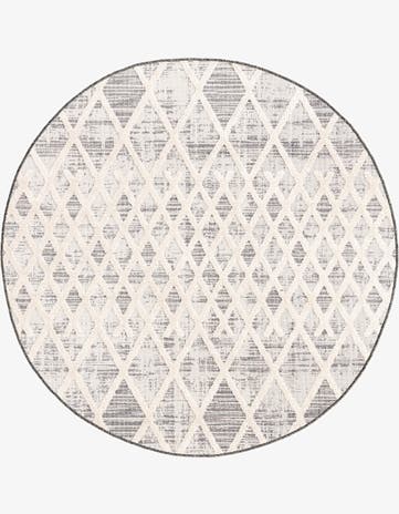 Gray Arlo Round Rug