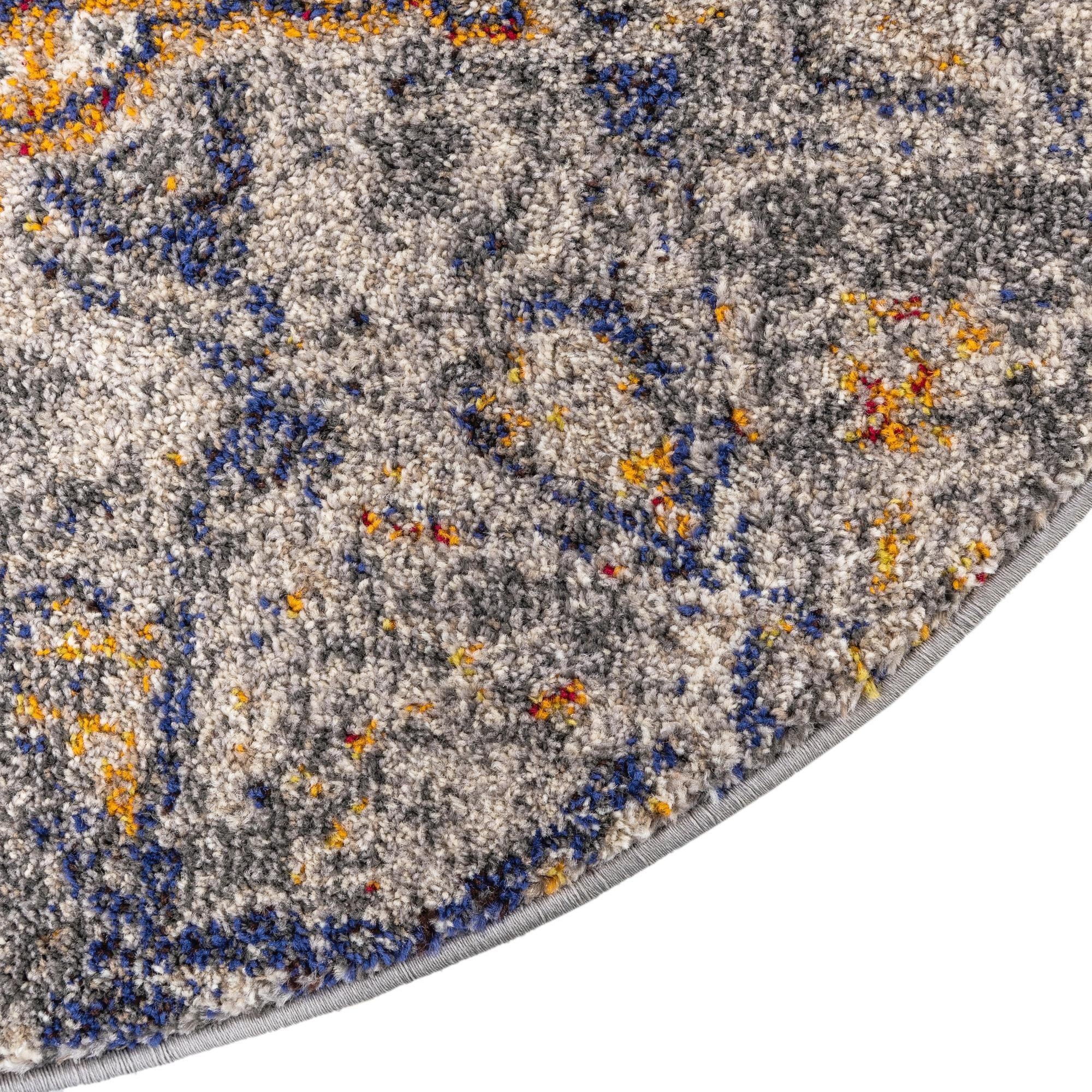 4' x 4' Washable Arte Round Rug