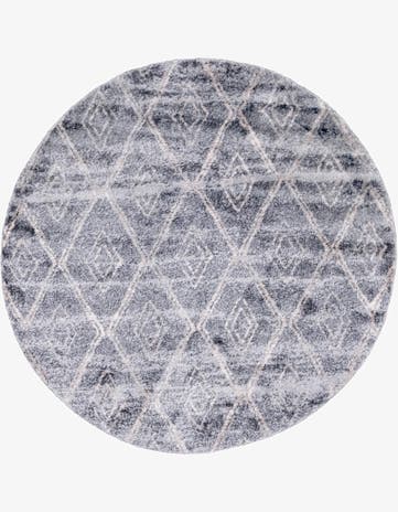 Gray Artemis Round Rug