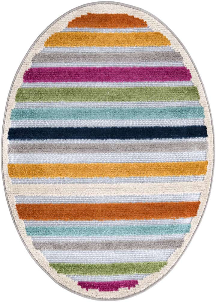 3' 3 x 3' 3 Easy-Clean Aruba Indoor / Outdoor Round Rug
