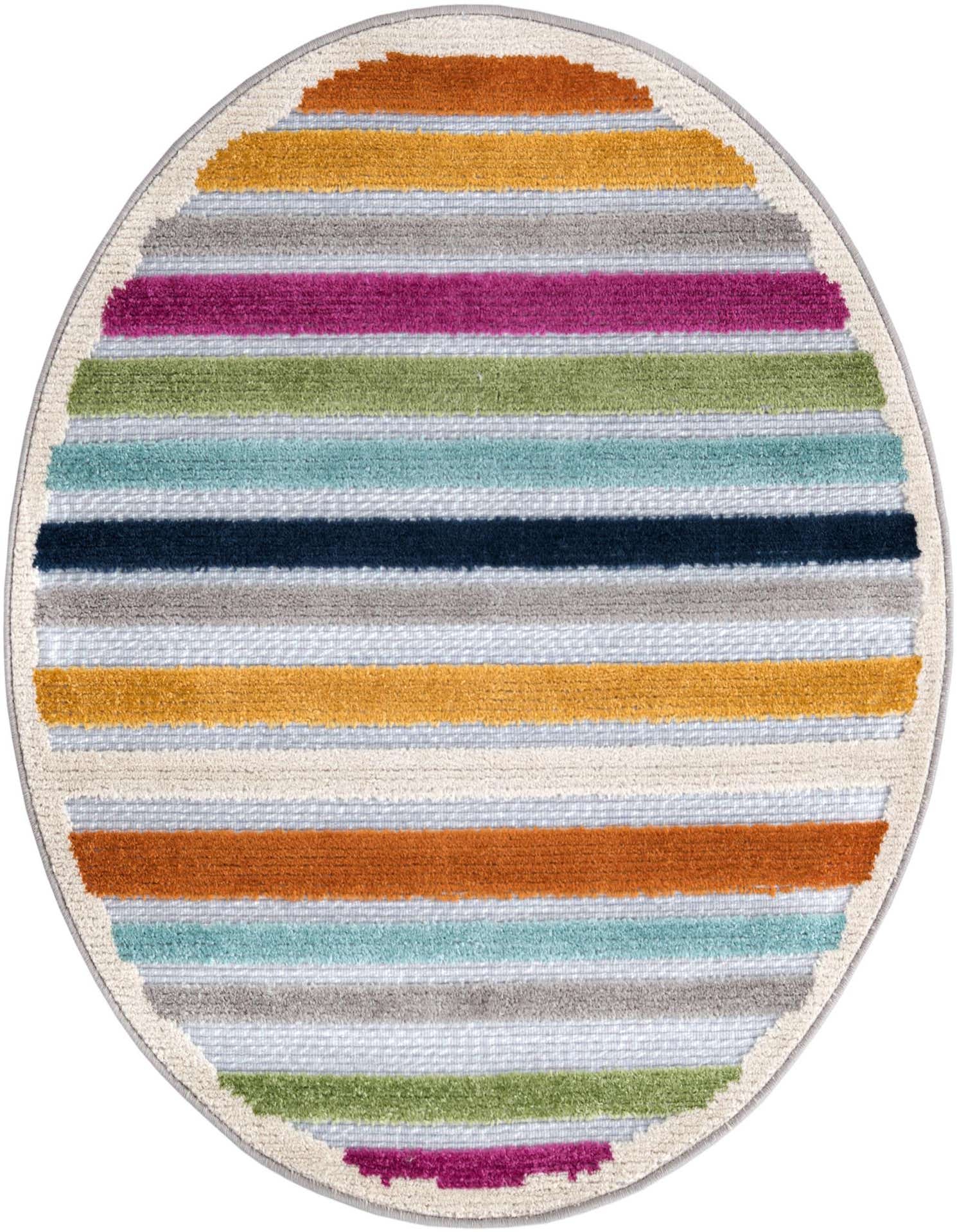3' 3 x 3' 3 Easy-Clean Aruba Indoor / Outdoor Round Rug