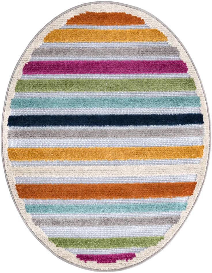 Detail image of 3' 3 x 3' 3 Easy-Clean Aruba Indoor / Outdoor Round Rug