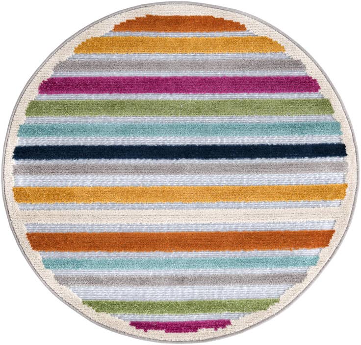 Detail image of 3' 3 x 3' 3 Easy-Clean Aruba Indoor / Outdoor Round Rug