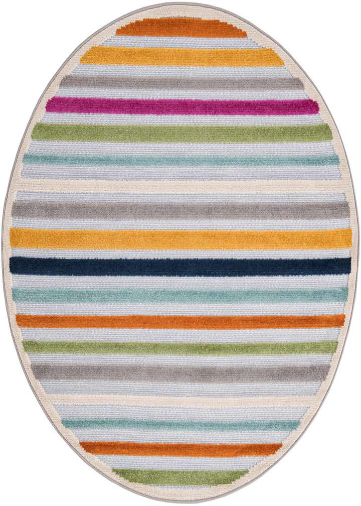 5' 3 x 5' 3 Easy-Clean Aruba Indoor / Outdoor Round Rug