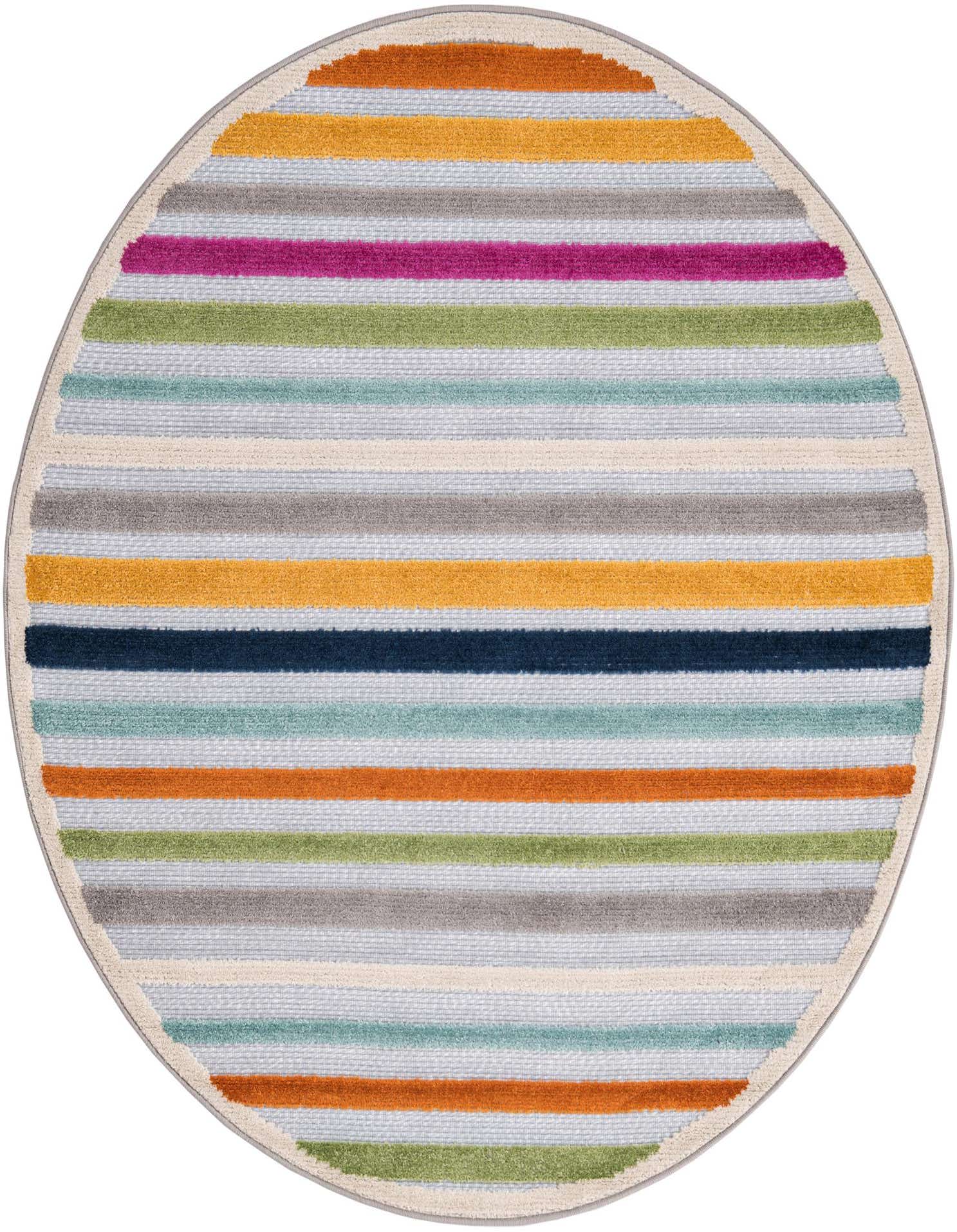 5' 3 x 5' 3 Easy-Clean Aruba Indoor / Outdoor Round Rug
