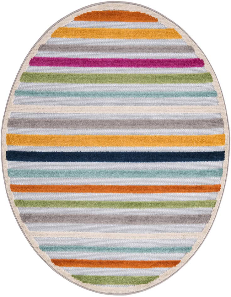 Detail image of 5' 3 x 5' 3 Easy-Clean Aruba Indoor / Outdoor Round Rug