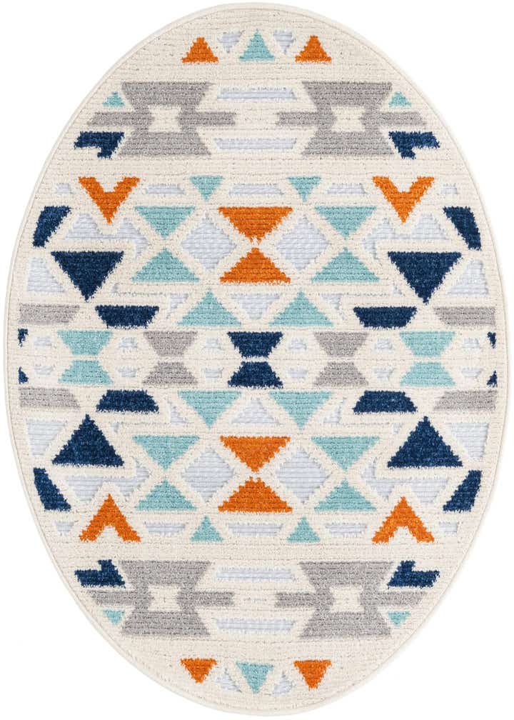 3' 3 x 3' 3 Easy-Clean Aruba Indoor / Outdoor Round Rug