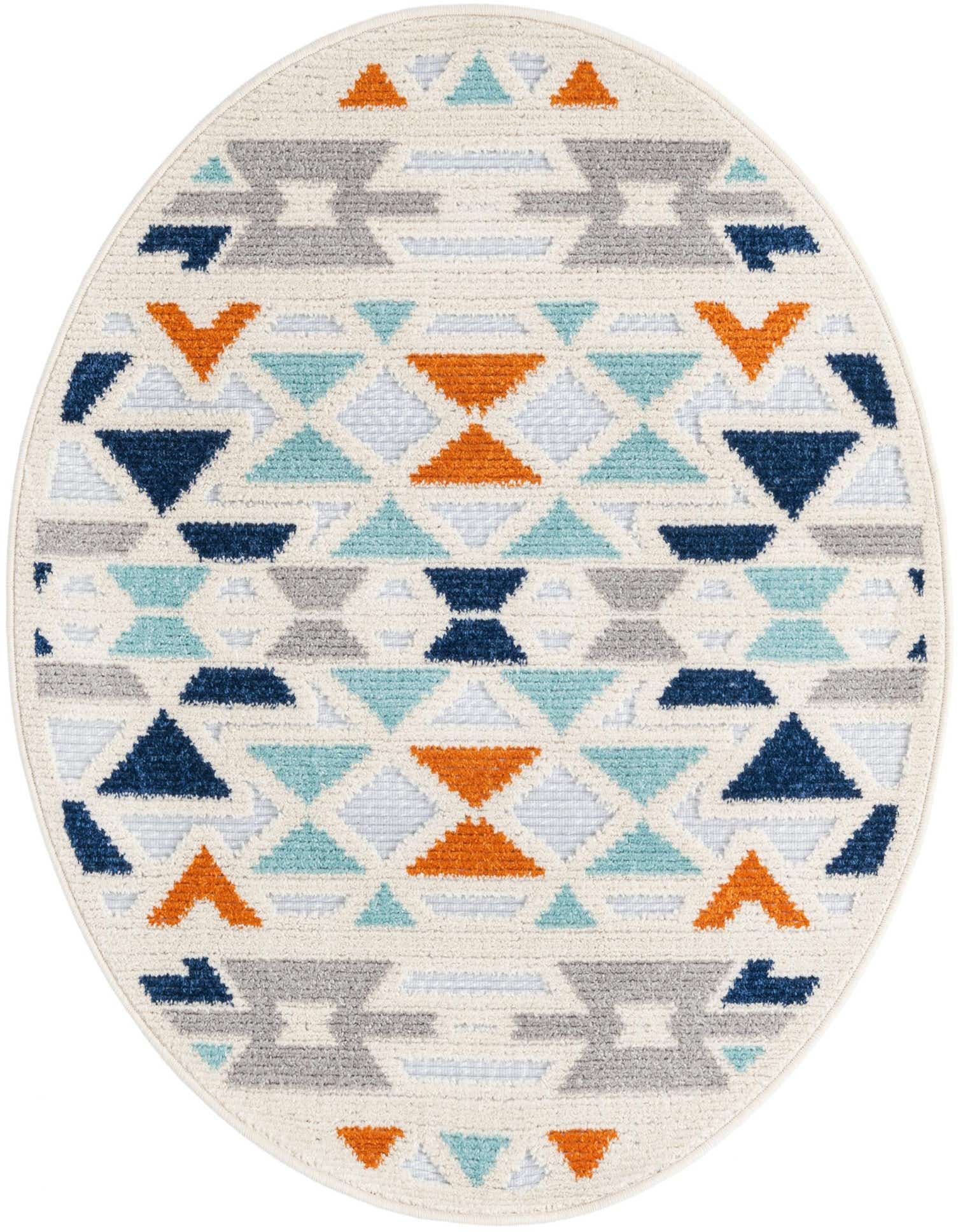 3' 3 x 3' 3 Easy-Clean Aruba Indoor / Outdoor Round Rug