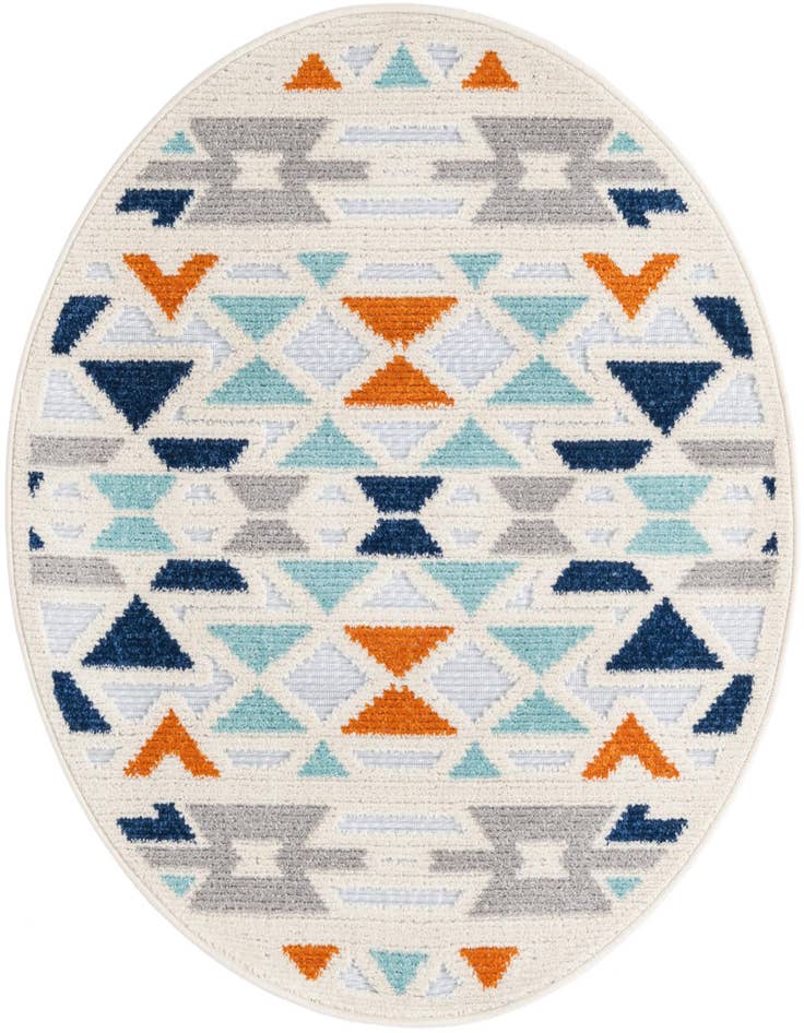 Detail image of 3' 3 x 3' 3 Easy-Clean Aruba Indoor / Outdoor Round Rug