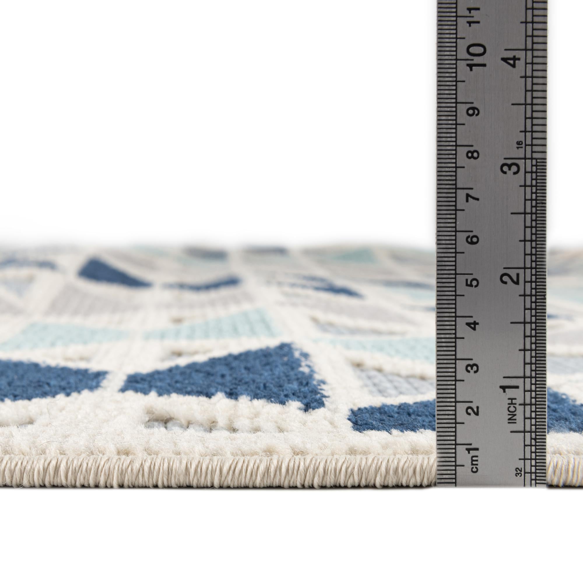 5' 3 x 5' 3 Easy-Clean Aruba Indoor / Outdoor Round Rug