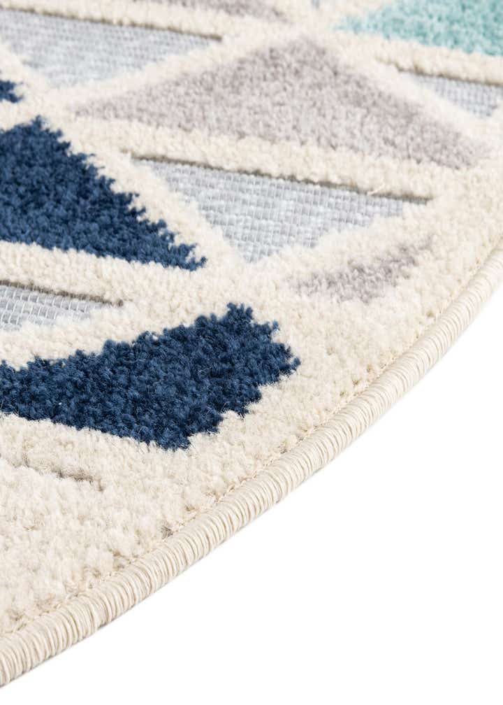 5' 3 x 5' 3 Easy-Clean Aruba Indoor / Outdoor Round Rug