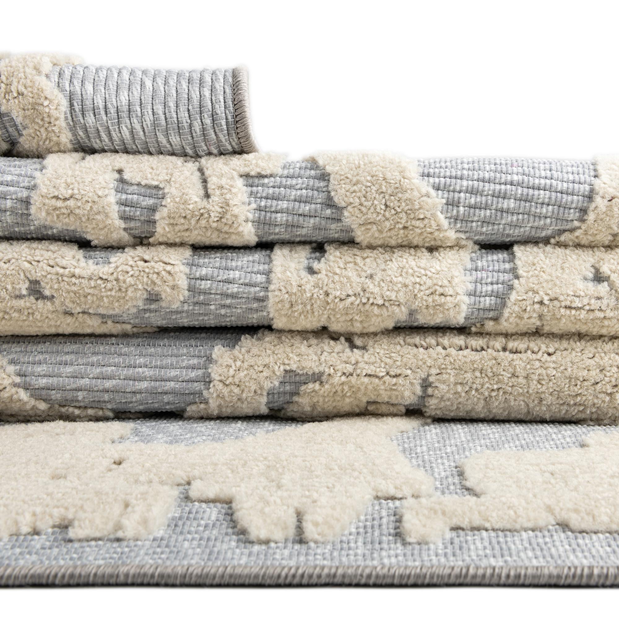 3' 3 x 3' 3 Easy-Clean Aruba Indoor / Outdoor Round Rug
