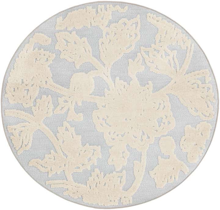 5' 3 x 5' 3 Easy-Clean Aruba Indoor / Outdoor Round Rug