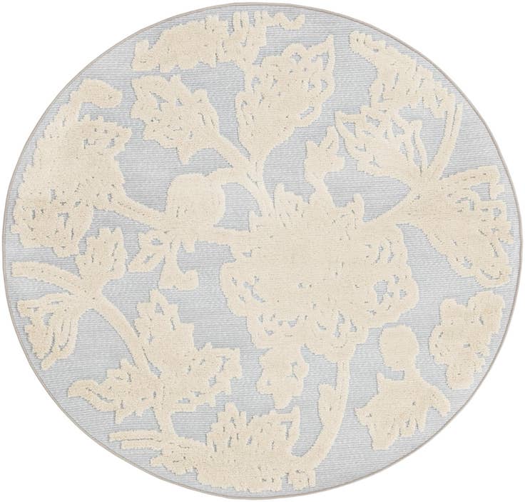 Detail image of 5' 3 x 5' 3 Easy-Clean Aruba Indoor / Outdoor Round Rug
