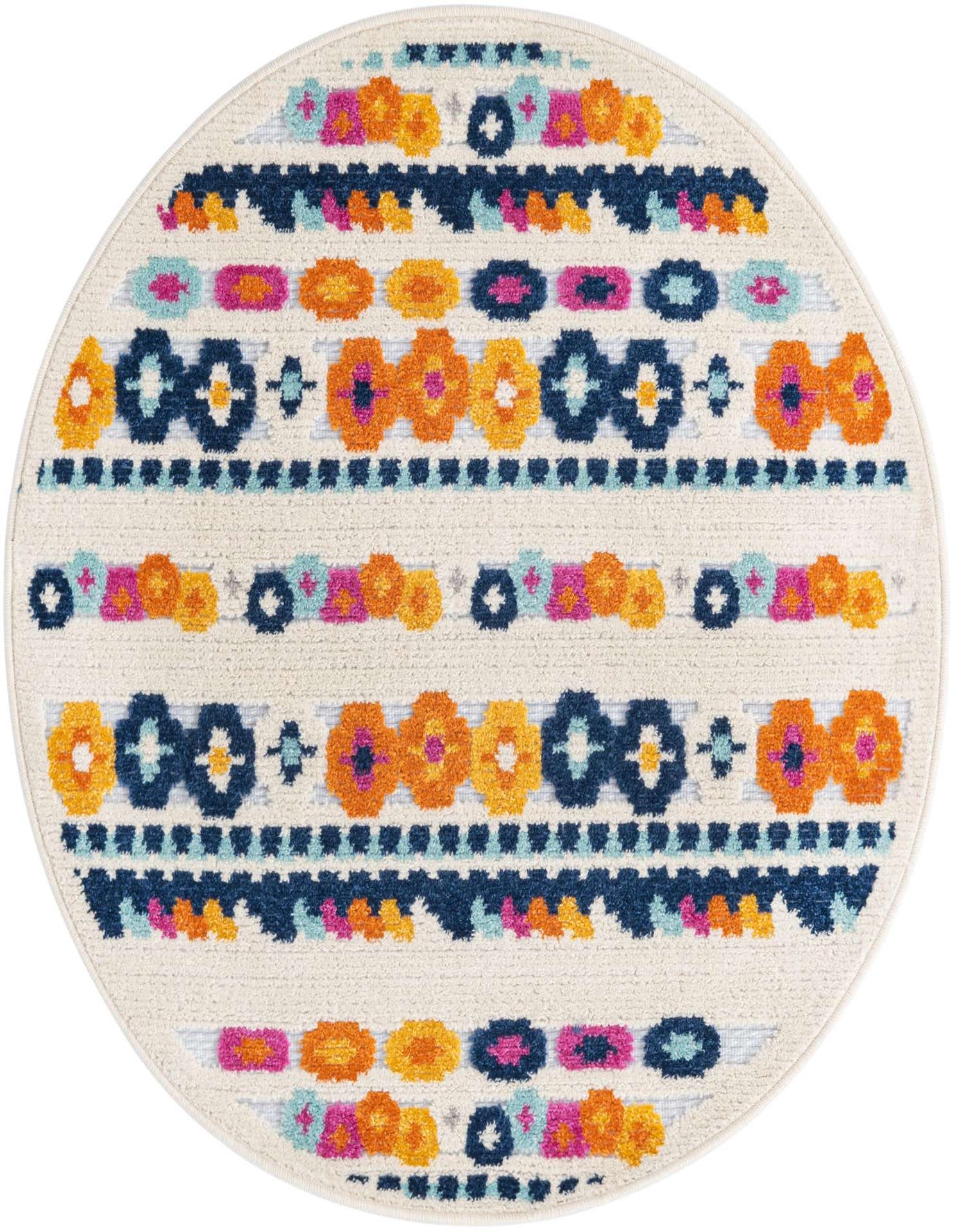 3' 3 x 3' 3 Easy-Clean Aruba Indoor / Outdoor Round Rug