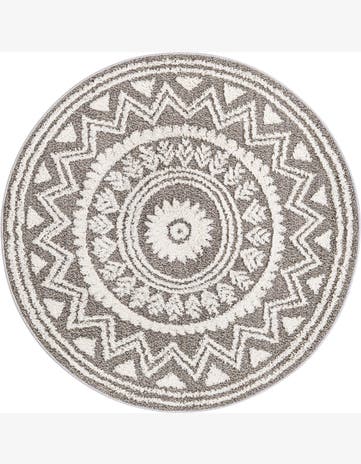 5' 3 x 5' 3 Boho Round Rug