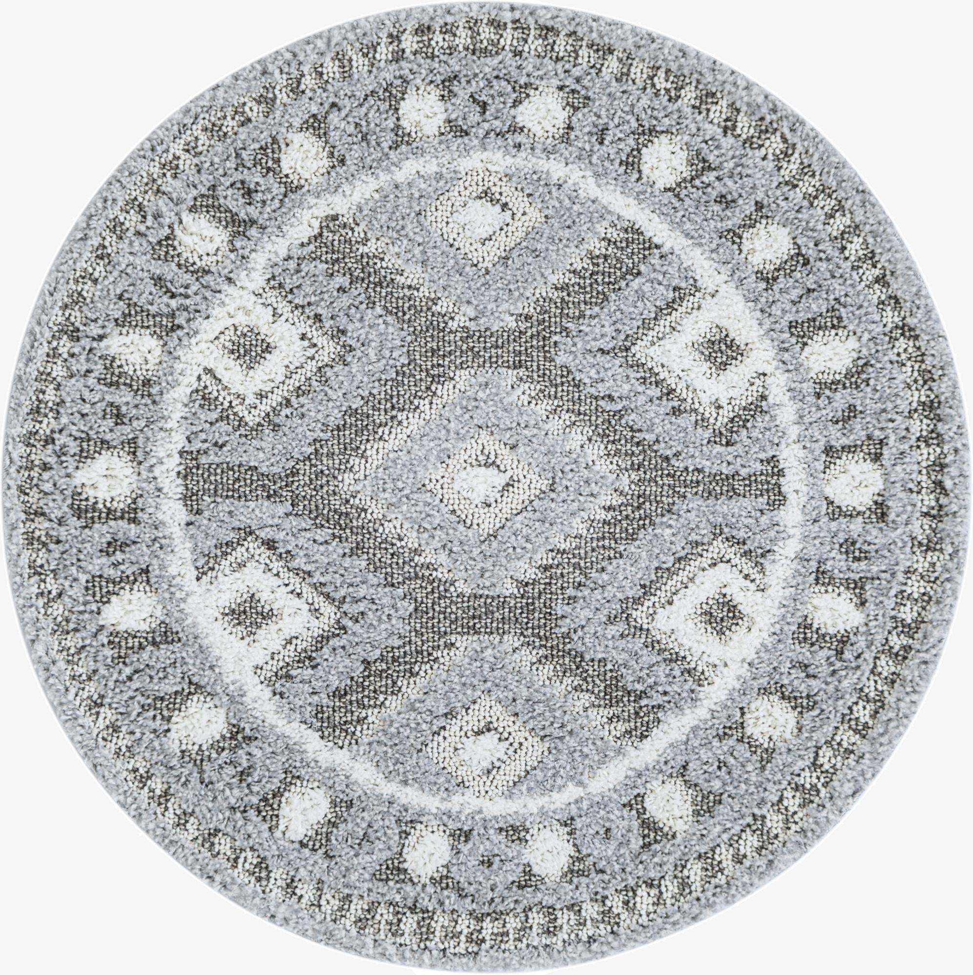 3' 3 x 3' 3 Boho Round Rug