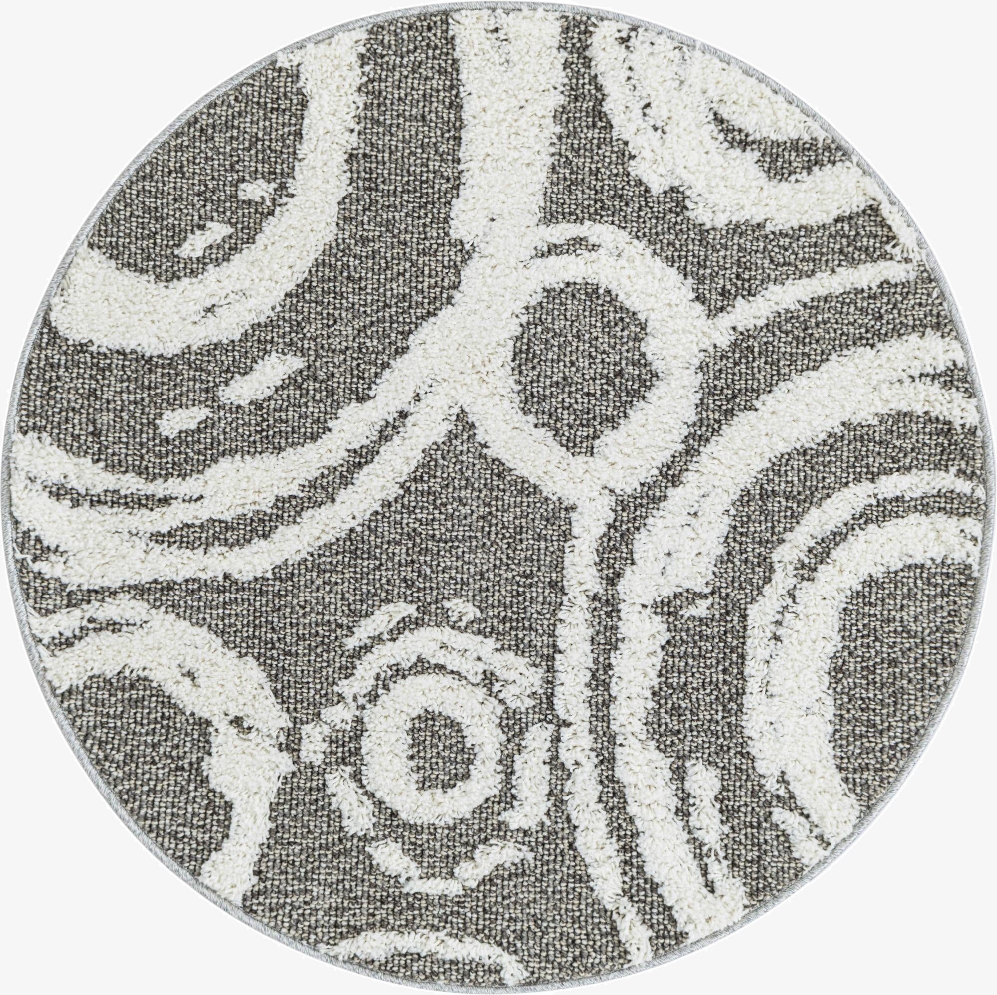 3' 3 x 3' 3 Boho Round Rug