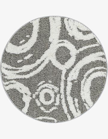 3' 3 x 3' 3 Boho Round Rug