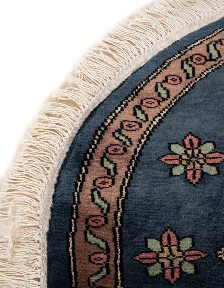 Detail image of 2' 8 x 2' 8  Hand Knotted Bokhara Oriental Round Rug