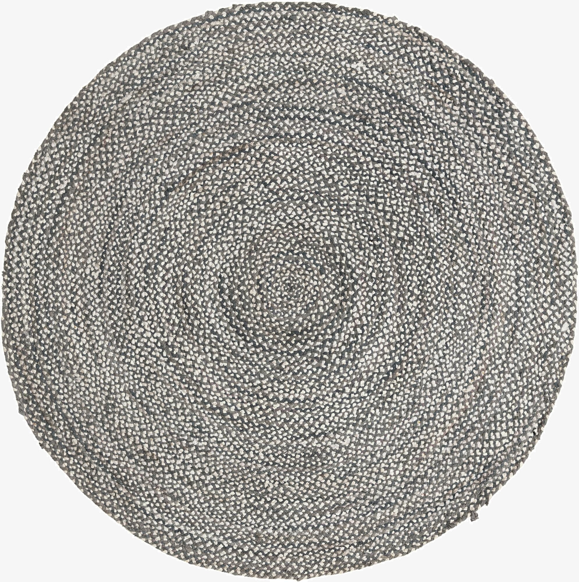 8' x 8'  Hand Braided Chindi Round Rug