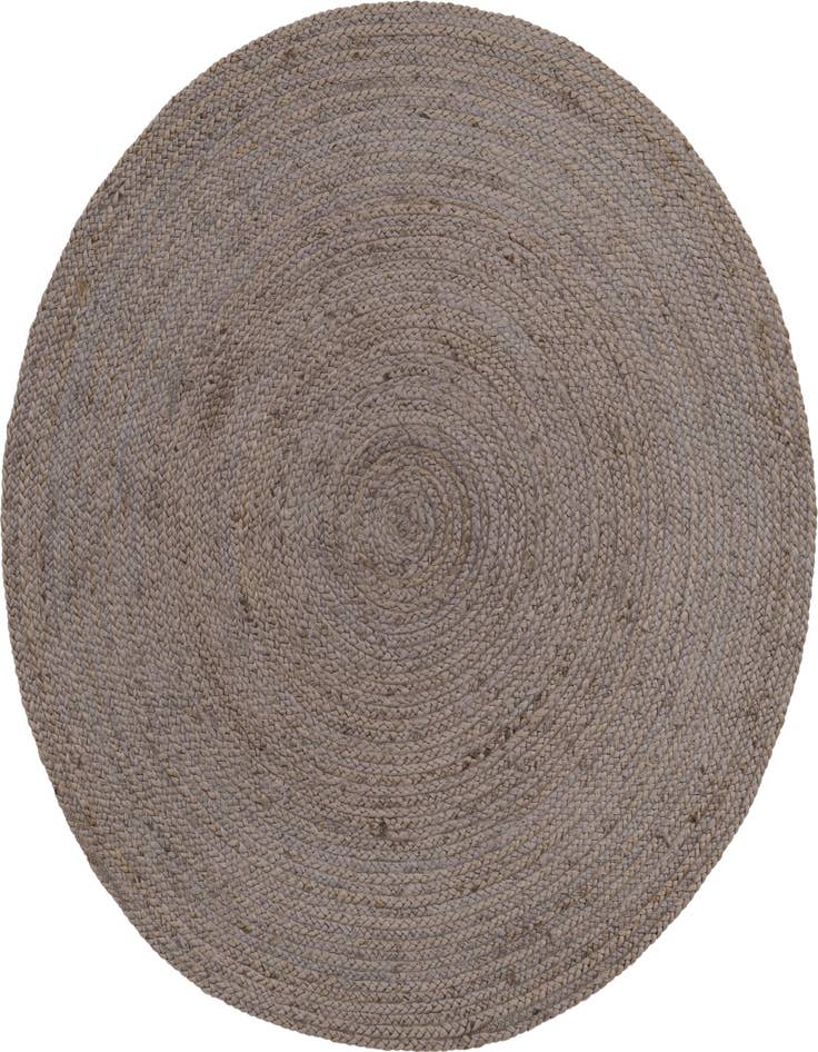 Detail image of 5' 1 x 5' 1  Hand Braided Jute Round Rug