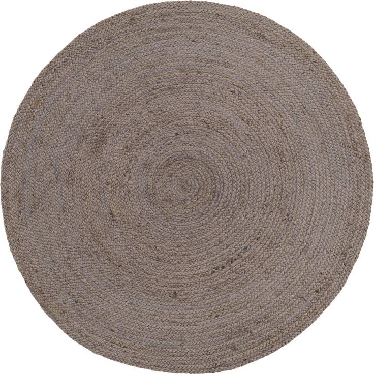 Detail image of 5' 1 x 5' 1 Handmade Braided Jute Round Rug